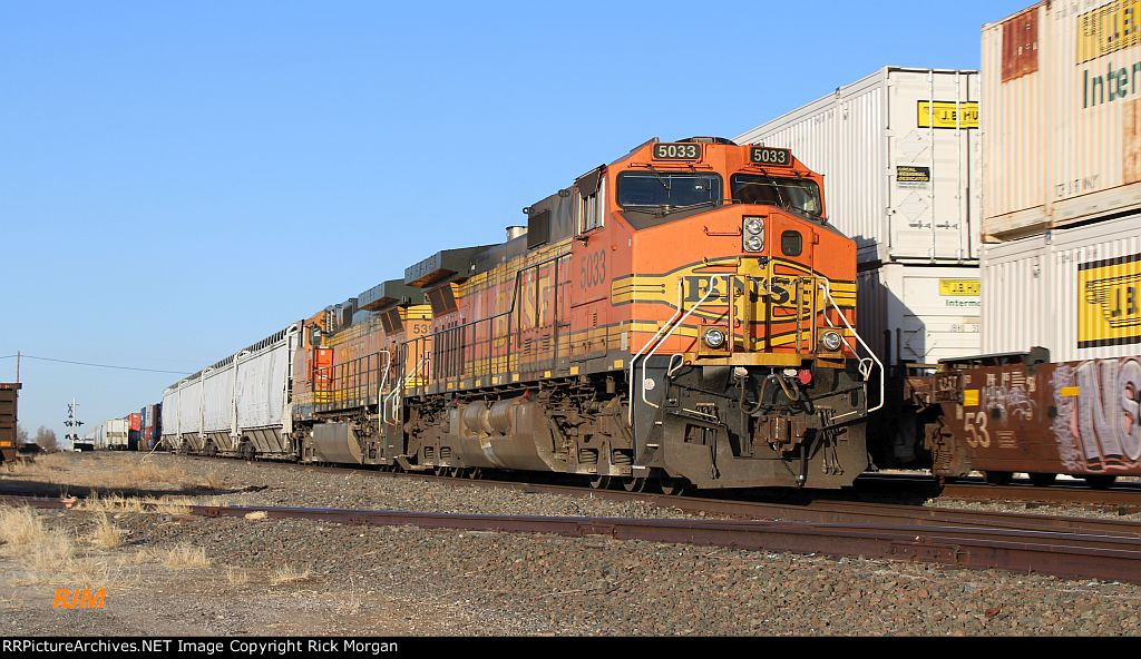 BNSF freight waiting at Fargo